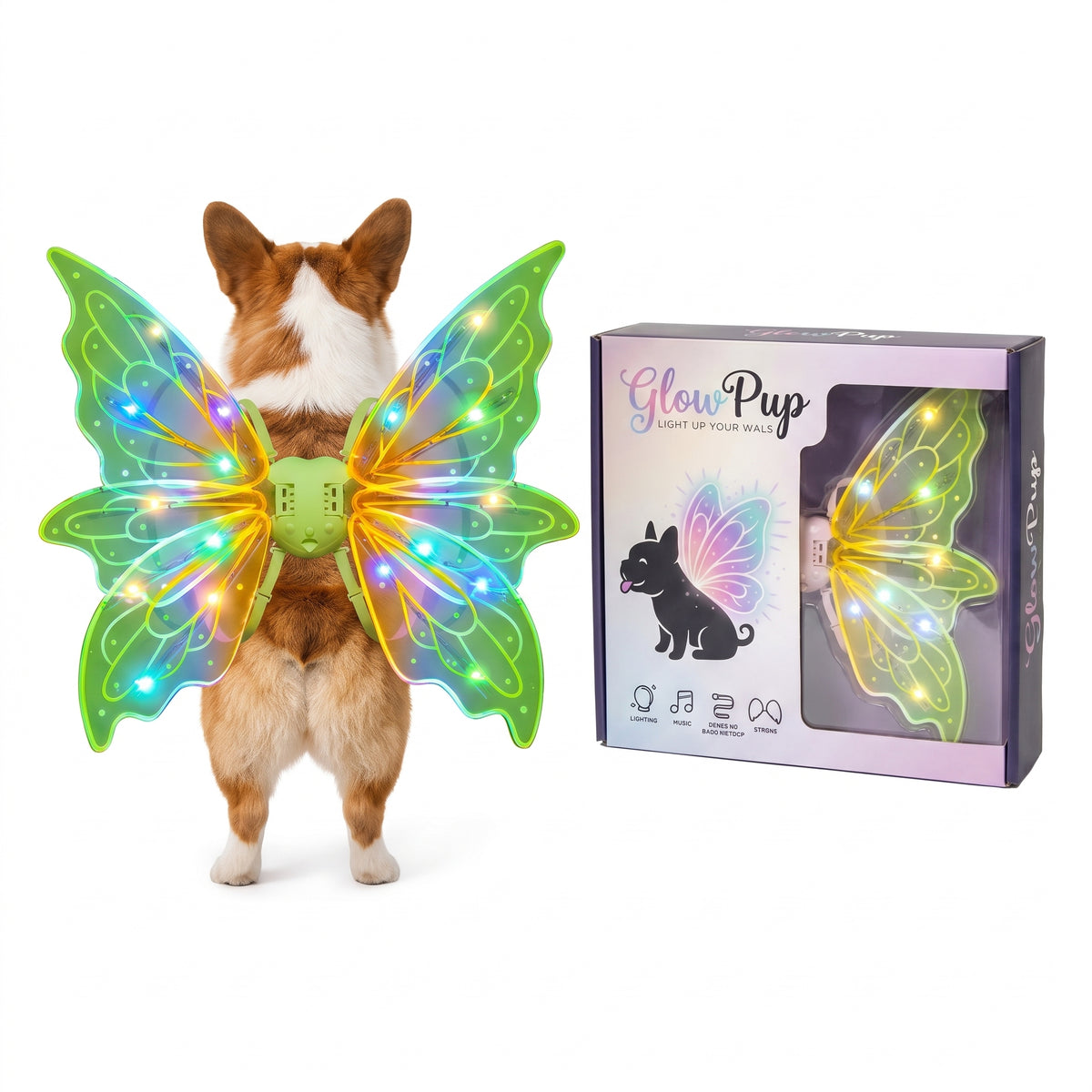 GlowWings™ — LED Dog Wings