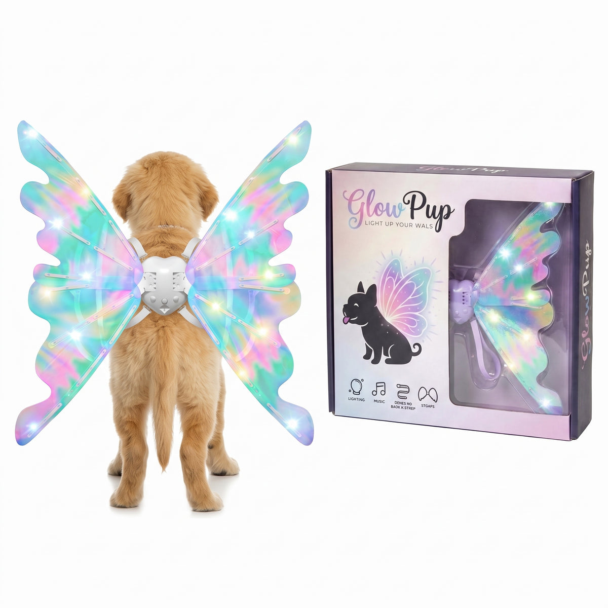 GlowWings™ — LED Dog Wings