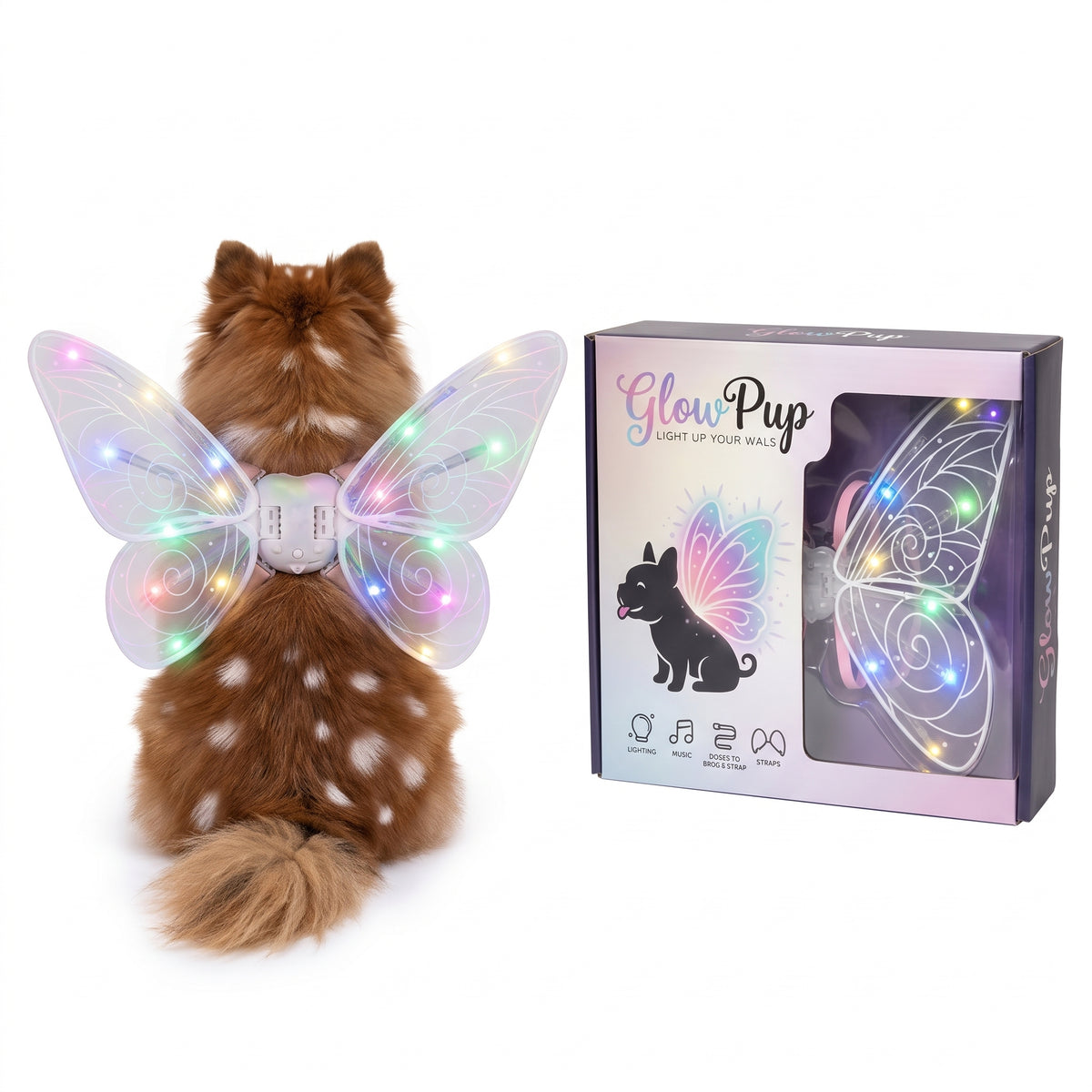 GlowWings™ — LED Dog Wings