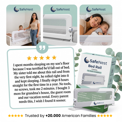 SleepGuard™ — Foldable Bed Safety Rail